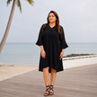 V-Neck Lace Sleeve Tunic