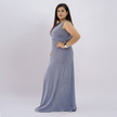 V-neck Velvet-effect Sparkle Maxi Dress
