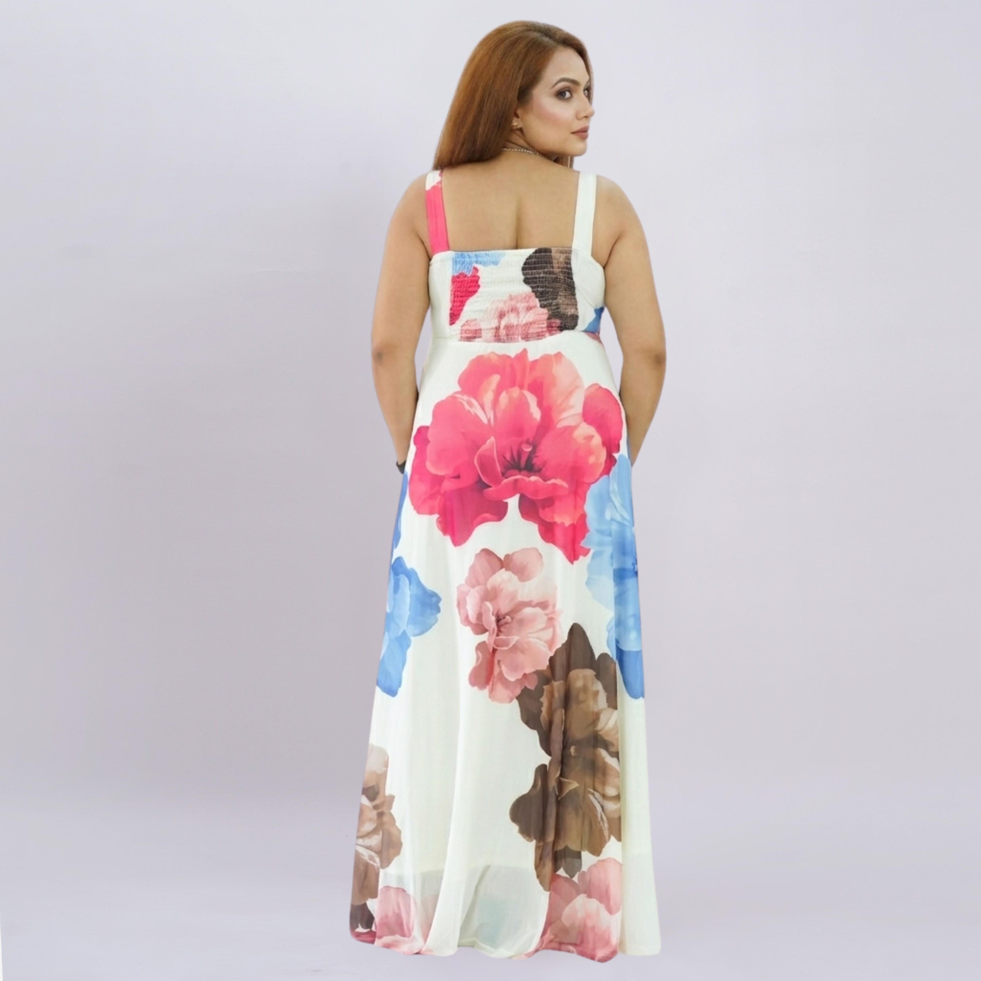Watercolor Floral Maxi Dress