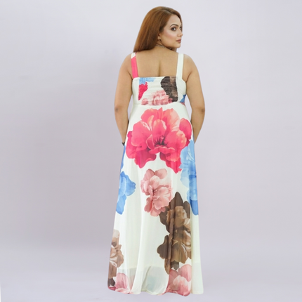 Watercolor Floral Maxi Dress