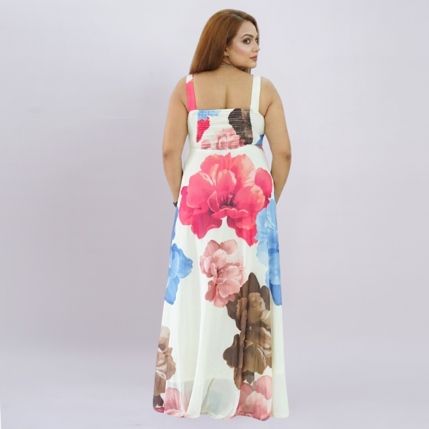 Watercolor Floral Maxi Dress